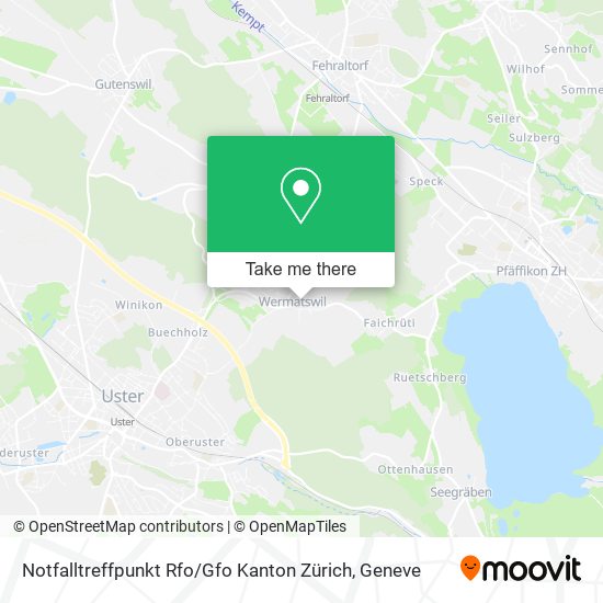 Notfalltreffpunkt Rfo / Gfo Kanton Zürich map