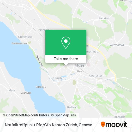 Notfalltreffpunkt Rfo / Gfo Kanton Zürich map