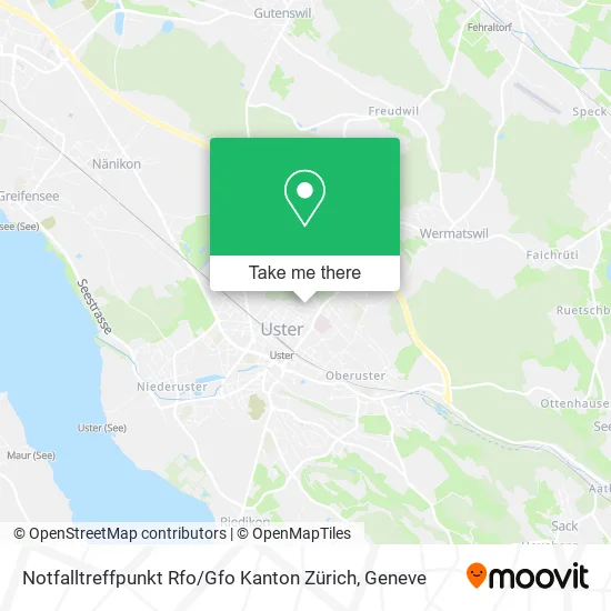 Notfalltreffpunkt Rfo / Gfo Kanton Zürich map