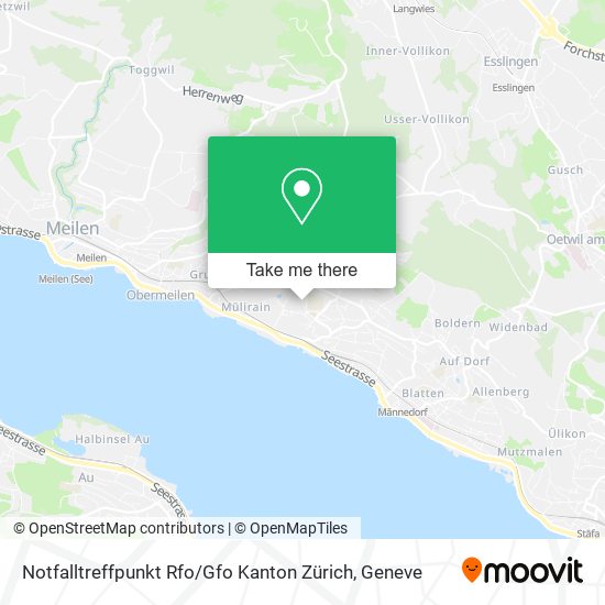 Notfalltreffpunkt Rfo / Gfo Kanton Zürich map