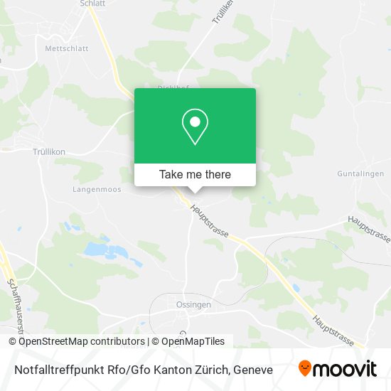 Notfalltreffpunkt Rfo / Gfo Kanton Zürich map