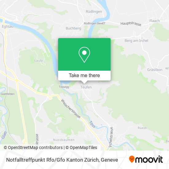 Notfalltreffpunkt Rfo / Gfo Kanton Zürich map