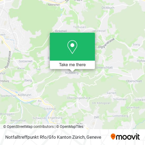 Notfalltreffpunkt Rfo / Gfo Kanton Zürich map