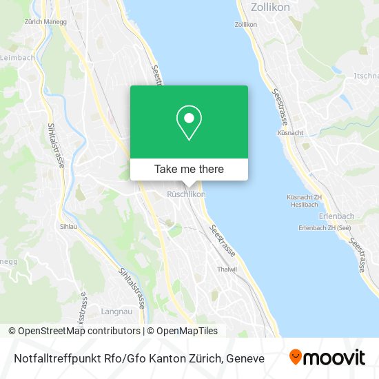 Notfalltreffpunkt Rfo / Gfo Kanton Zürich Karte