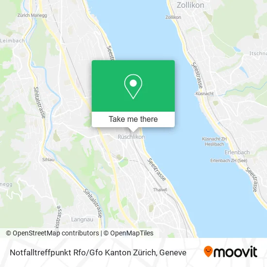 Notfalltreffpunkt Rfo / Gfo Kanton Zürich map