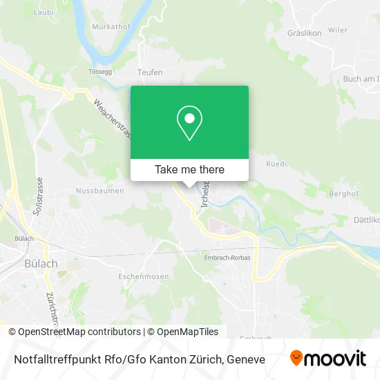 Notfalltreffpunkt Rfo / Gfo Kanton Zürich map
