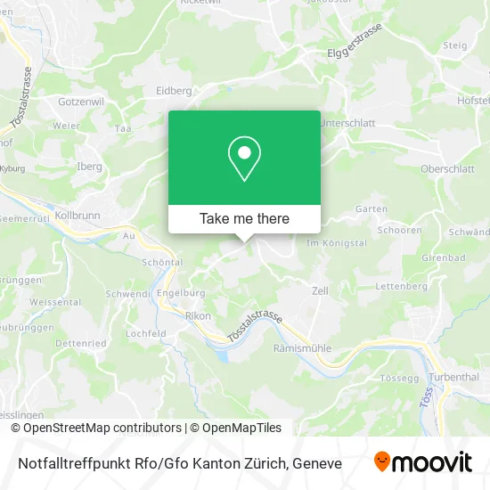 Notfalltreffpunkt Rfo / Gfo Kanton Zürich map