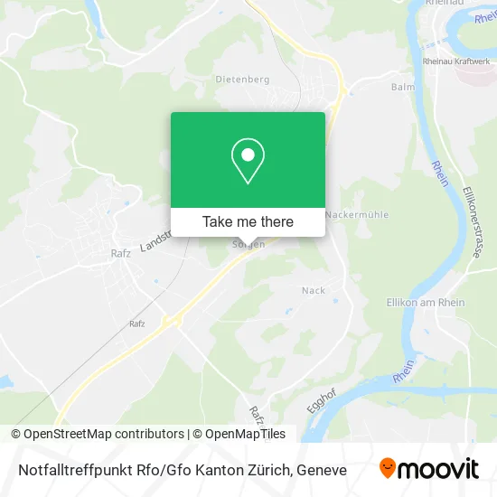 Notfalltreffpunkt Rfo / Gfo Kanton Zürich map