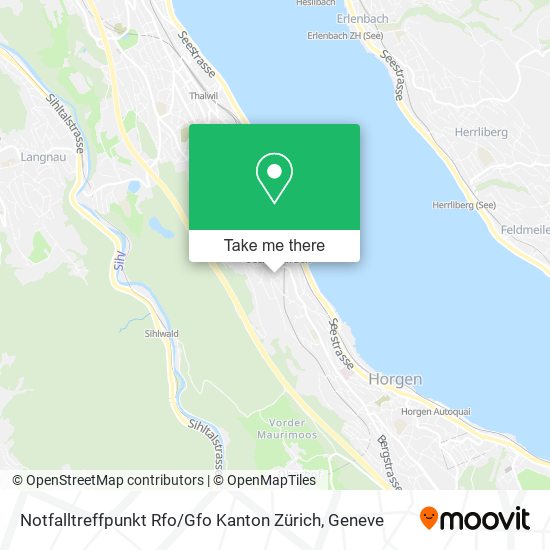 Notfalltreffpunkt Rfo / Gfo Kanton Zürich map