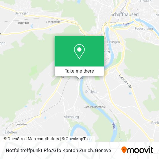 Notfalltreffpunkt Rfo / Gfo Kanton Zürich map