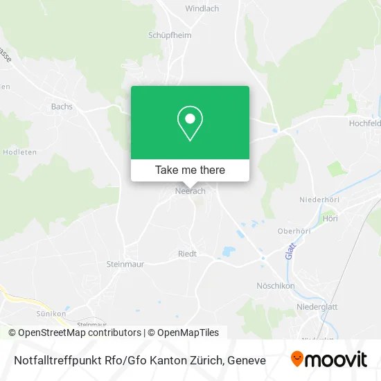 Notfalltreffpunkt Rfo / Gfo Kanton Zürich map
