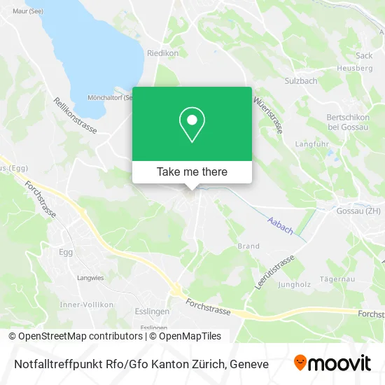 Notfalltreffpunkt Rfo / Gfo Kanton Zürich map