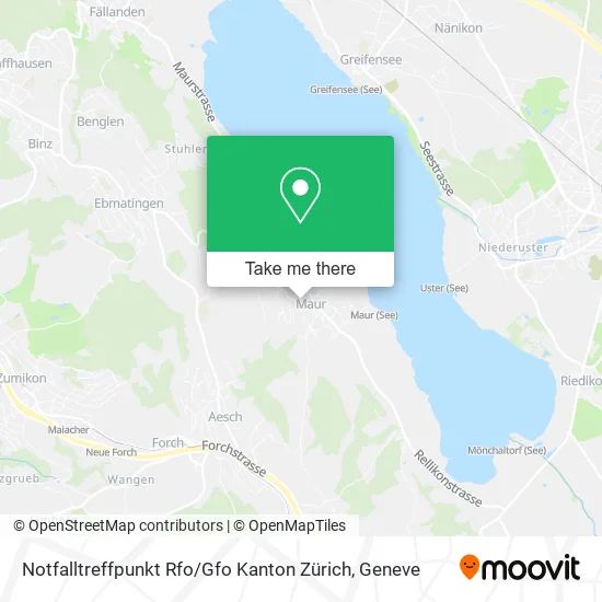Notfalltreffpunkt Rfo / Gfo Kanton Zürich map