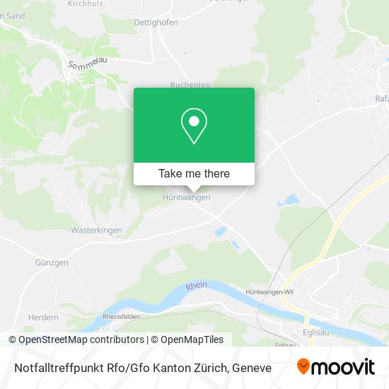 Notfalltreffpunkt Rfo / Gfo Kanton Zürich map