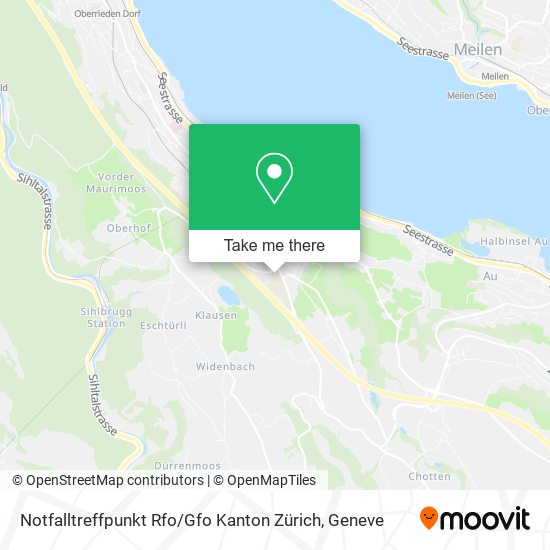 Notfalltreffpunkt Rfo / Gfo Kanton Zürich map