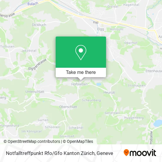 Notfalltreffpunkt Rfo / Gfo Kanton Zürich map