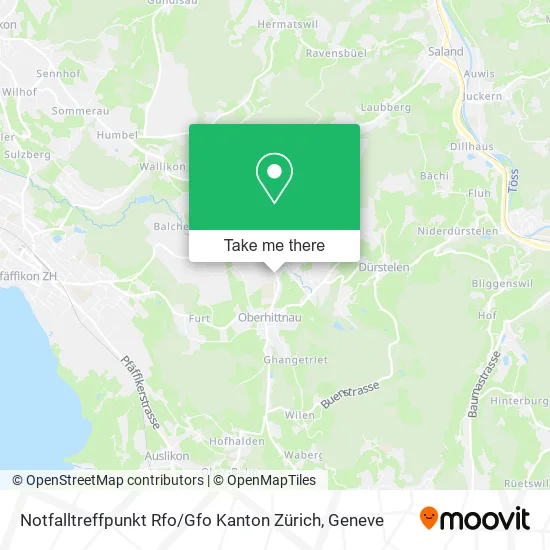 Notfalltreffpunkt Rfo / Gfo Kanton Zürich map