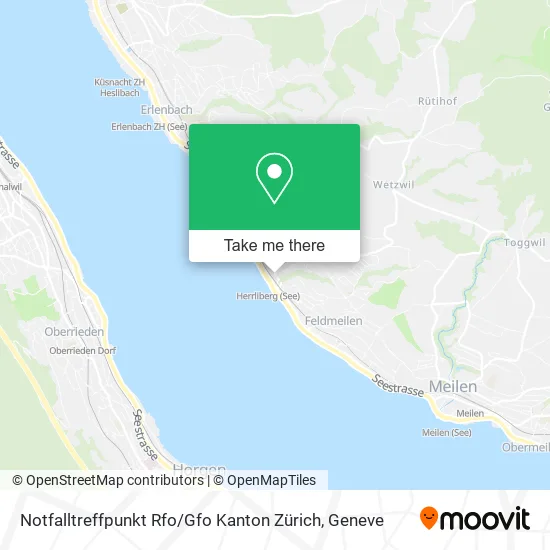 Notfalltreffpunkt Rfo / Gfo Kanton Zürich map
