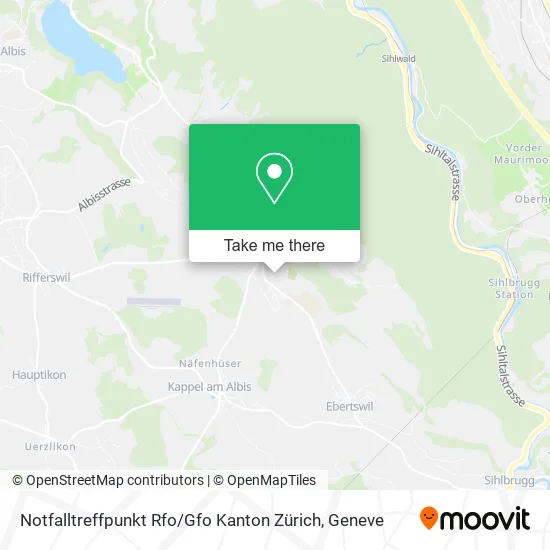 Notfalltreffpunkt Rfo / Gfo Kanton Zürich map