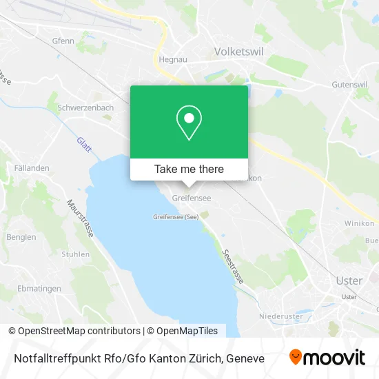 Notfalltreffpunkt Rfo / Gfo Kanton Zürich map