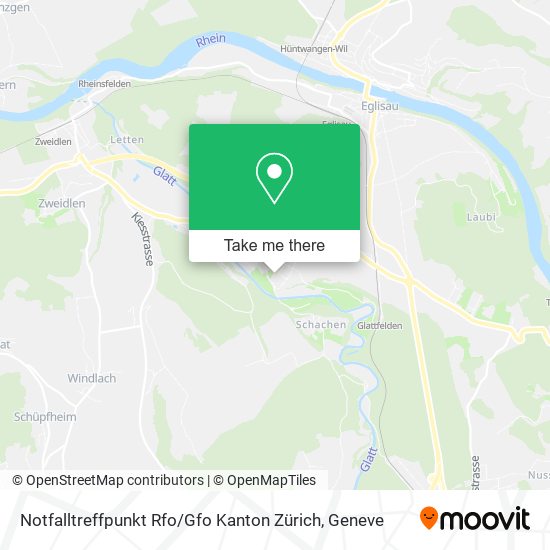 Notfalltreffpunkt Rfo / Gfo Kanton Zürich map