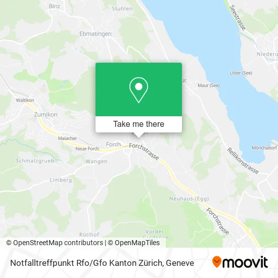 Notfalltreffpunkt Rfo / Gfo Kanton Zürich map