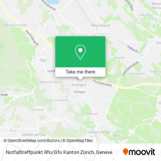 Notfalltreffpunkt Rfo / Gfo Kanton Zürich map