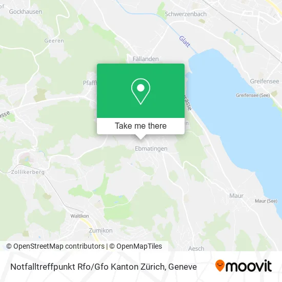Notfalltreffpunkt Rfo / Gfo Kanton Zürich map