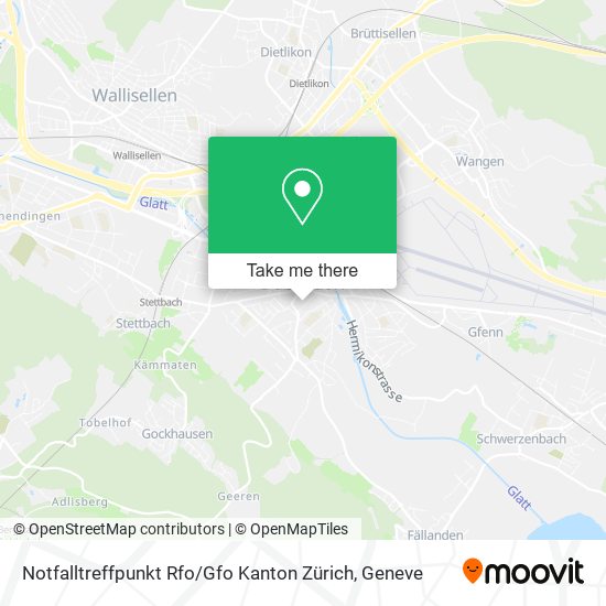 Notfalltreffpunkt Rfo / Gfo Kanton Zürich map