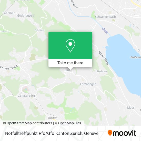 Notfalltreffpunkt Rfo / Gfo Kanton Zürich map