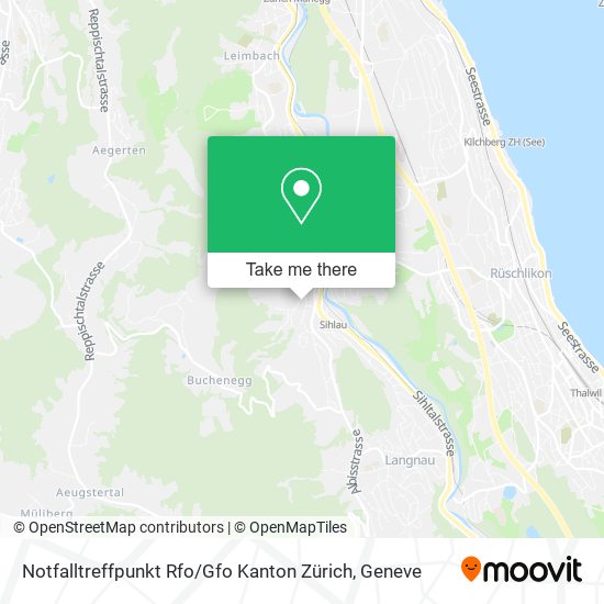 Notfalltreffpunkt Rfo / Gfo Kanton Zürich map