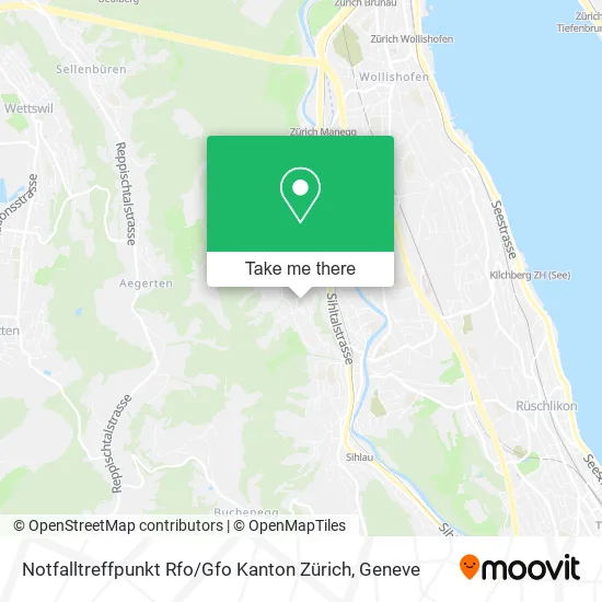 Notfalltreffpunkt Rfo / Gfo Kanton Zürich map