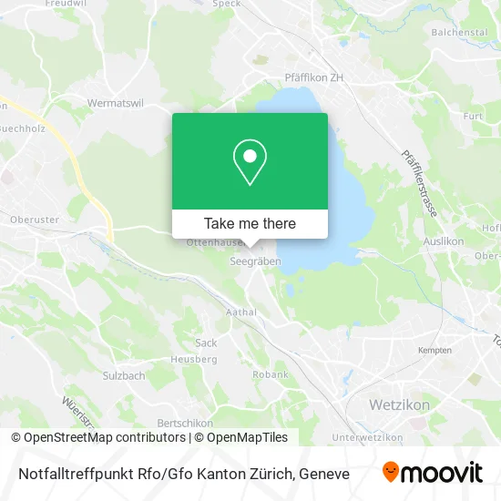 Notfalltreffpunkt Rfo / Gfo Kanton Zürich map