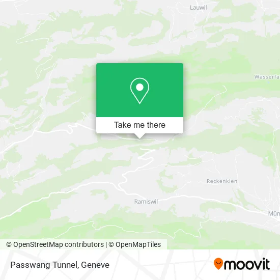Passwang Tunnel map