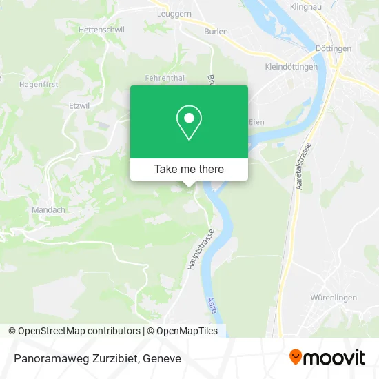 Panoramaweg Zurzibiet map