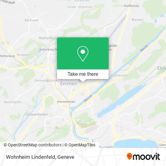 Wohnheim Lindenfeld map