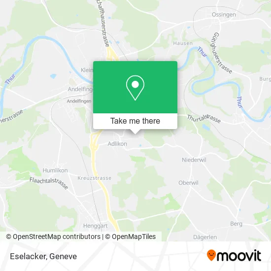 Eselacker map
