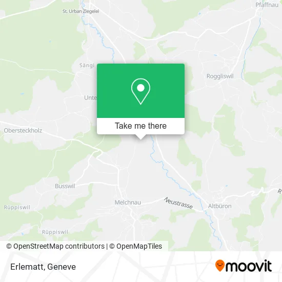 Erlematt map