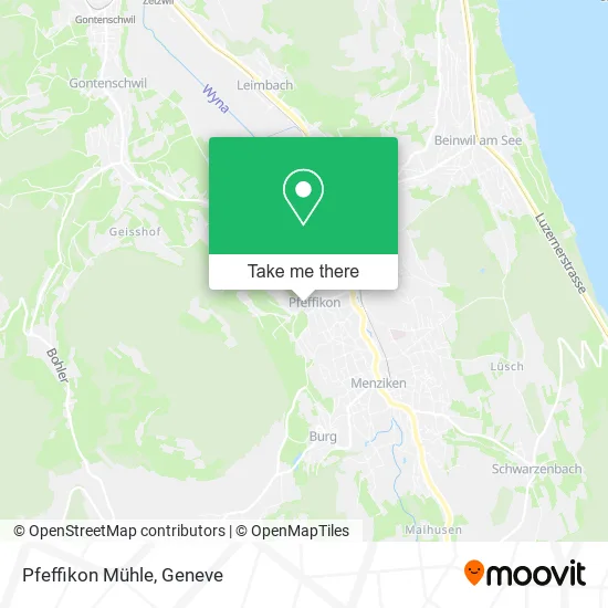 Pfeffikon Mühle map
