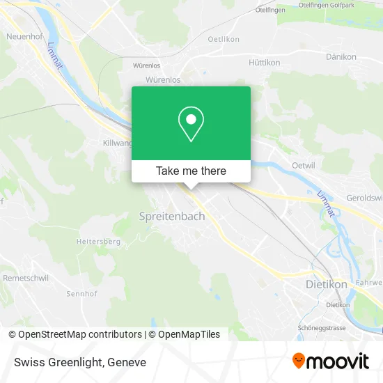 Swiss Greenlight map