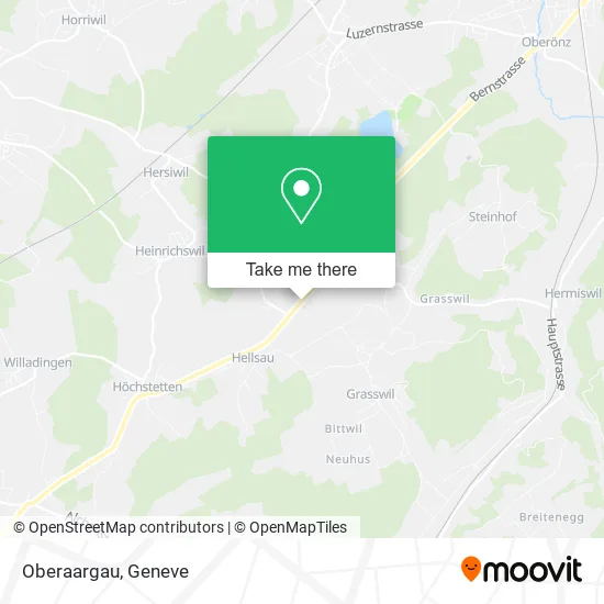 Oberaargau map