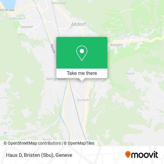 Haus D, Bristen (Sbu) map