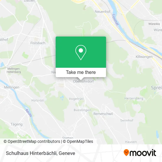 Schulhaus Hinterbächli map