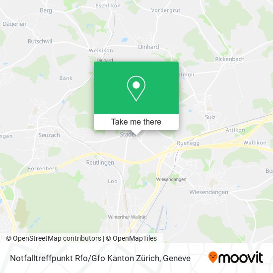 Notfalltreffpunkt Rfo / Gfo Kanton Zürich map
