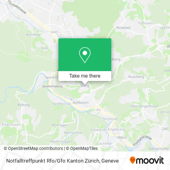 Notfalltreffpunkt Rfo / Gfo Kanton Zürich map