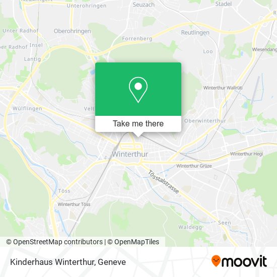 Kinderhaus Winterthur map