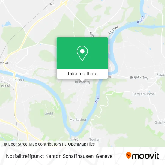 Notfalltreffpunkt Kanton Schaffhausen map
