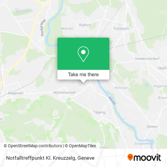 Notfalltreffpunkt Kl. Kreuzzelg map