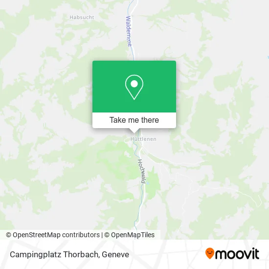 Campingplatz Thorbach map