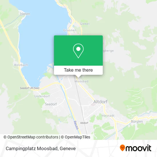 Campingplatz Moosbad map